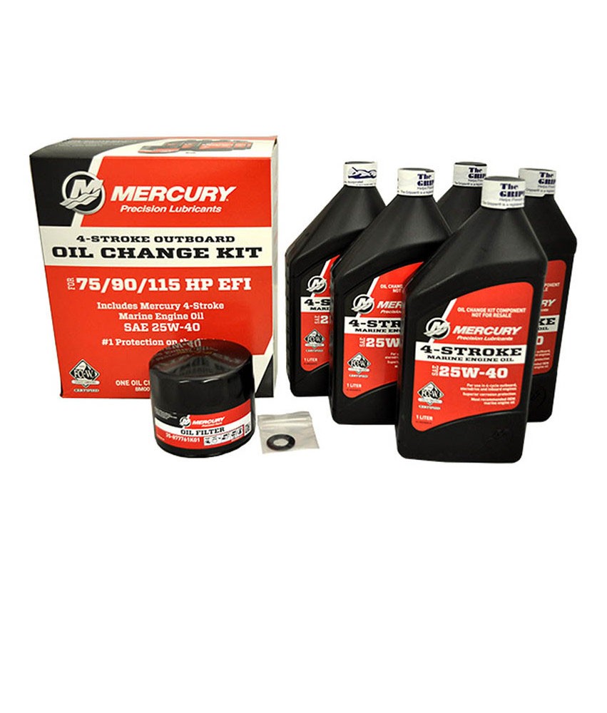 MERCURY MAINTENANCE KIT 100 HOURS 8/9.9 HP PLUS WATER PUMP (USA S/N 0R042478 AND ABOVE) (BELGIUM S/N 0P325500  AND ABOVE)